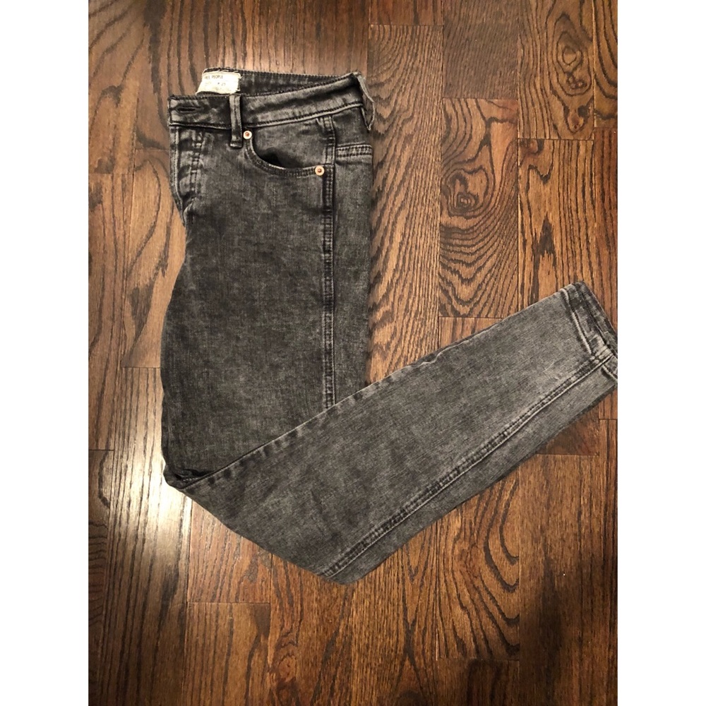 Gray Free People skinny jeans